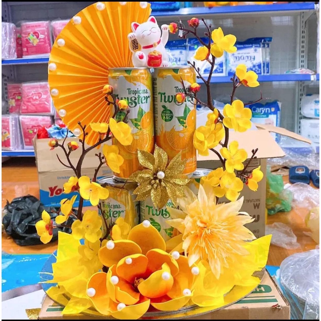 Set Phụ Kiện Trang Trí Tháp Bánh, Tháp Bia, Tháp Nước Ngọt, Oản Tài Lộc, Cháp Bánh...Cao Cấp Ngày Tết