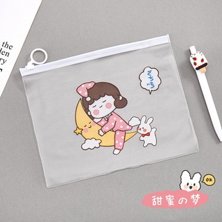 Túi zip a5 đựng bút, mĩ phẩm, đồ dùng học tập