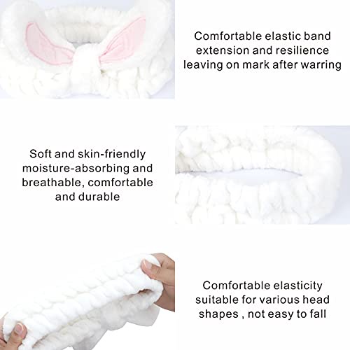 Bộ 2 Băng Đô Trang Điểm Màu Trắng Và Nâu Nhạt Dành Cho Nữ