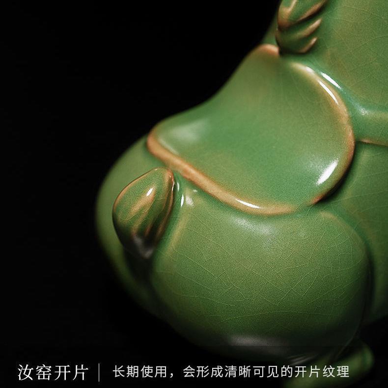 Bộ Ấm Chén Trà Bằng Gốm Sứ Hình Ngựa Xanh Lá Sáng Tạo Có Thể Giữ Thú Cưng Trang Trí Văn Phòng