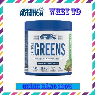 Bột chất xơ Critical Greens Applied Nutrition 50 lần dùng bổ sung chất xơ và vitamin