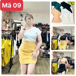 HÌNH THẬT 100% ÁO LỤA LỆCH VAI NGỌC ĐỦ SIZE