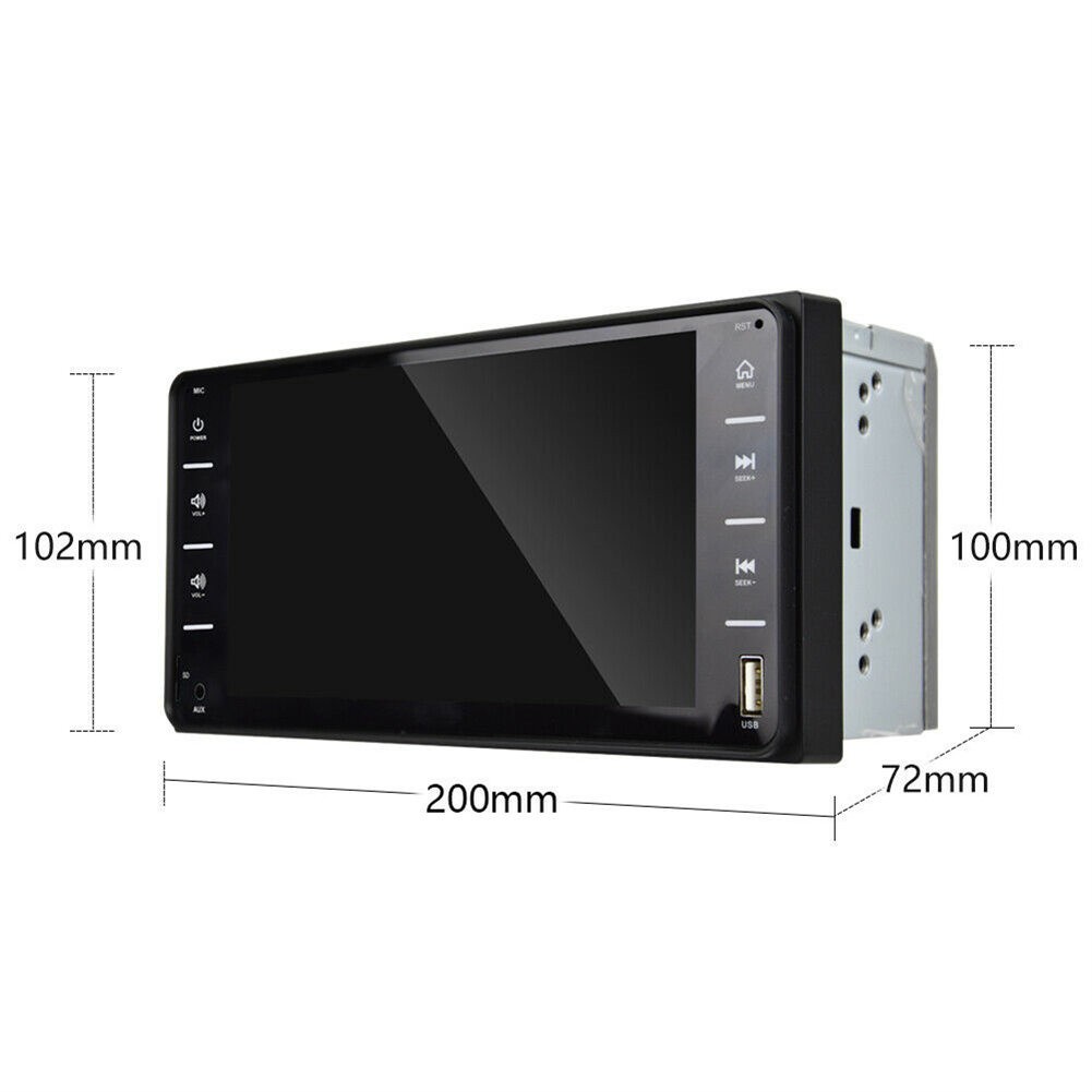 Màn hình cảm ứng hd 7 '' 2 din radio car multimedia player android / ios mirror link bluetooth audio radio stereo cho toyota