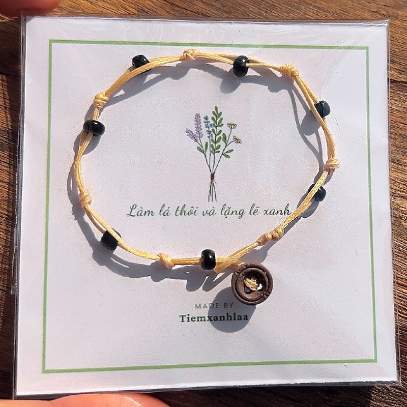 Vòng tay may mắn hạt cườm khuy gỗ | Vòng tay đôi,nhóm