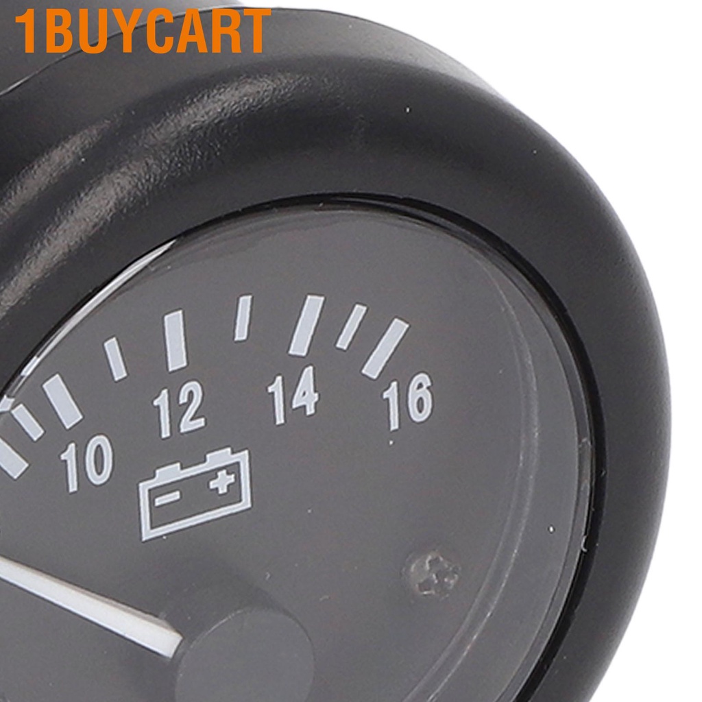 1buycart 2in Diesel Engine Voltage Meter Automobile Generator Voltmeter Gauge 8‑16V Measuring Range