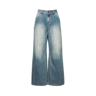 Quần jeans wide leg snazzy unisex nam nữ ống rộng chính hãng - faded blue