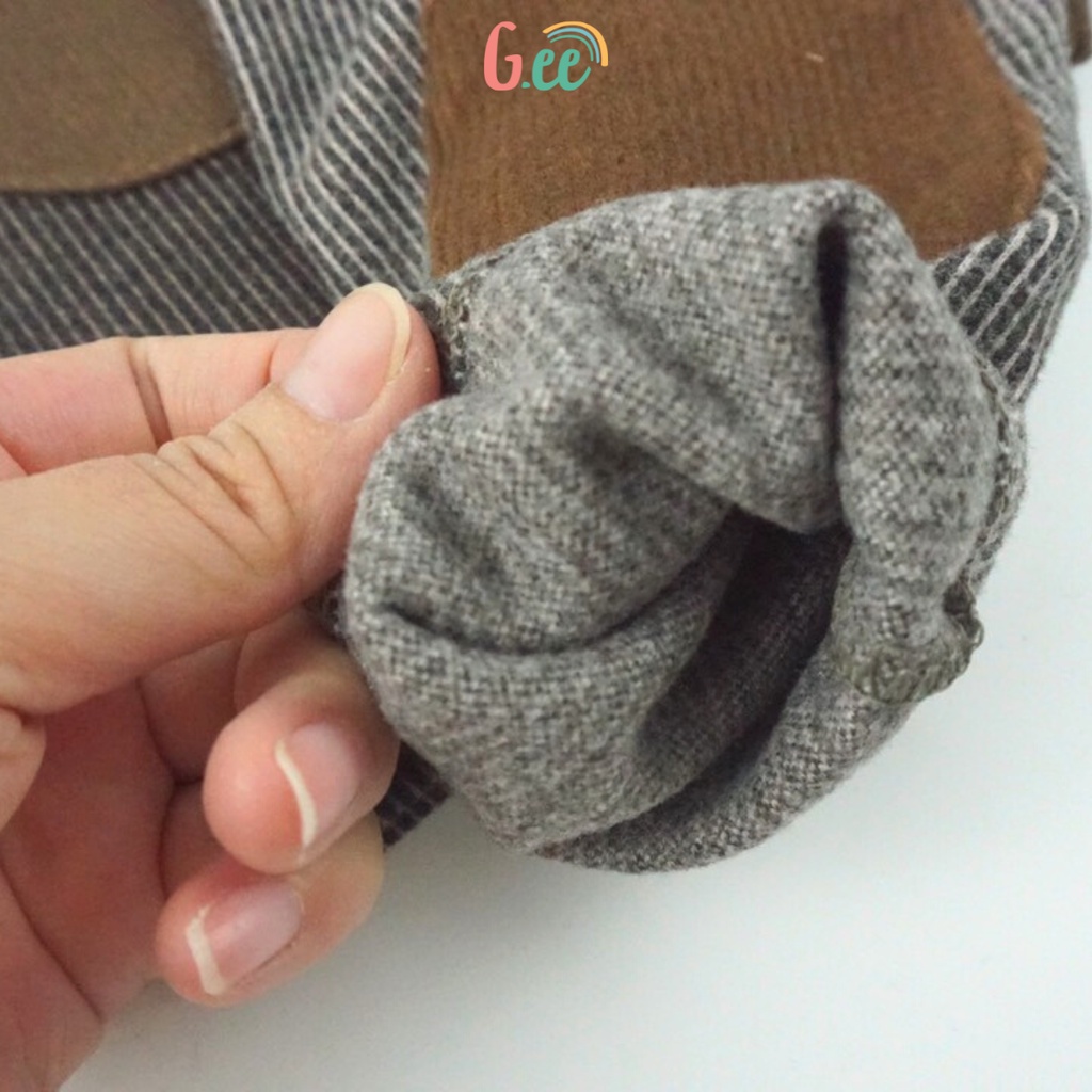 Quần nỉ bé trai, quần đáp gối nỉ tăm dày đẹp sành điệu cho bé