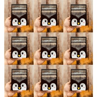 Đàn kalimba chim cánh cụt Tonic Kalimba in hình cao cấp- Tặng full phụ kiện