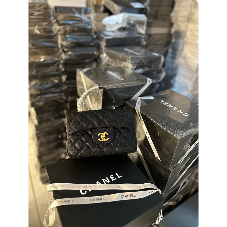 Túi Chà ne Size 22 cm Quai Xách Bản Vip Fluubocx Nơ Đẹp Nguyên Siu Nam Châm 599