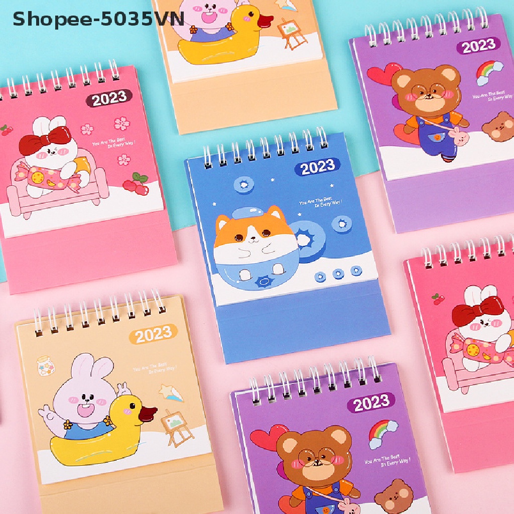 {AKIN} Lịch Để Bàn 2023 Năm Con Thỏ Hoạt Hình Dễ Thương Để Bàn Lập Kế Hoạch Hàng Ngày Agenda Agenda {akindofstar1.vn}