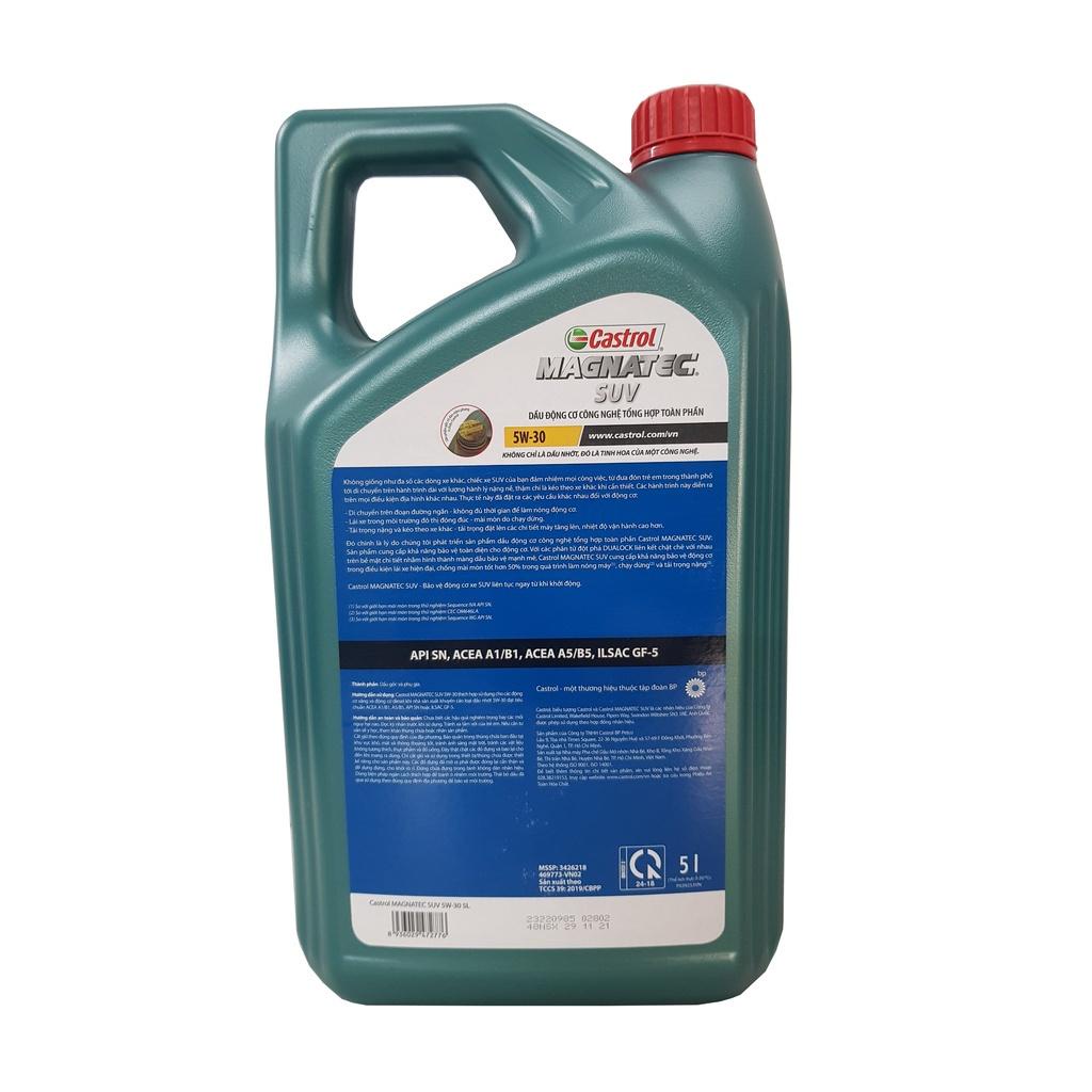 Dầu Nhớt Động Cơ CASTROL Magnatec Suv 5W-30 5L Chuyên Cho Dòng Xe Suv Xe Bán Tải-  Xe Máy Dầu