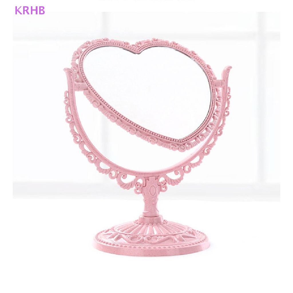 Gương Trang Điểm 2 Mặt KRHB Nhỏ Gọn Có Thể Xoay Với 4 Màu Tùy Chọn Mới