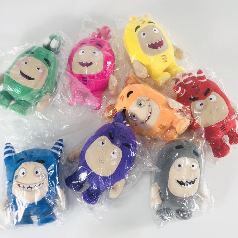 Gấu bông Oddbods Pogo Zee Jeff Fuse Slick 18cm / 30cm mềm mại dễ thương dành cho bé