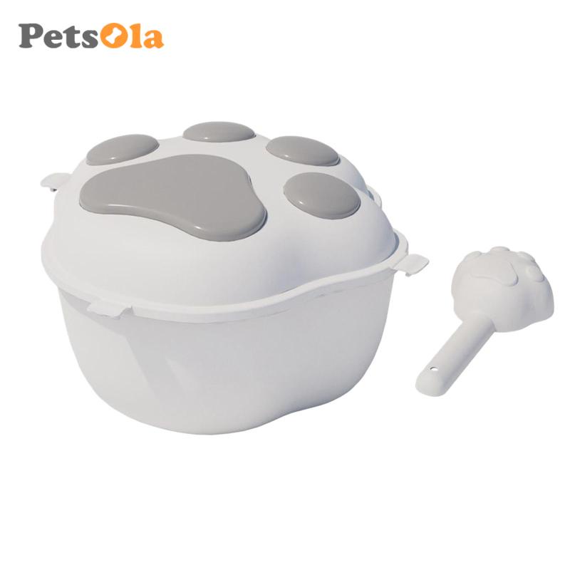PETSOLA Hộp đựng thức ăn cho chó PETSOLA sức chứa lớn có nắp đậy tiện dụng