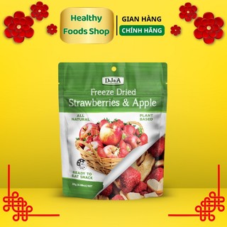 Táo Mix Dâu Tây Sấy Giòn 25g - Nhập khẩu chính ngạch - Fruity crisps Strawberry & Apple Mix