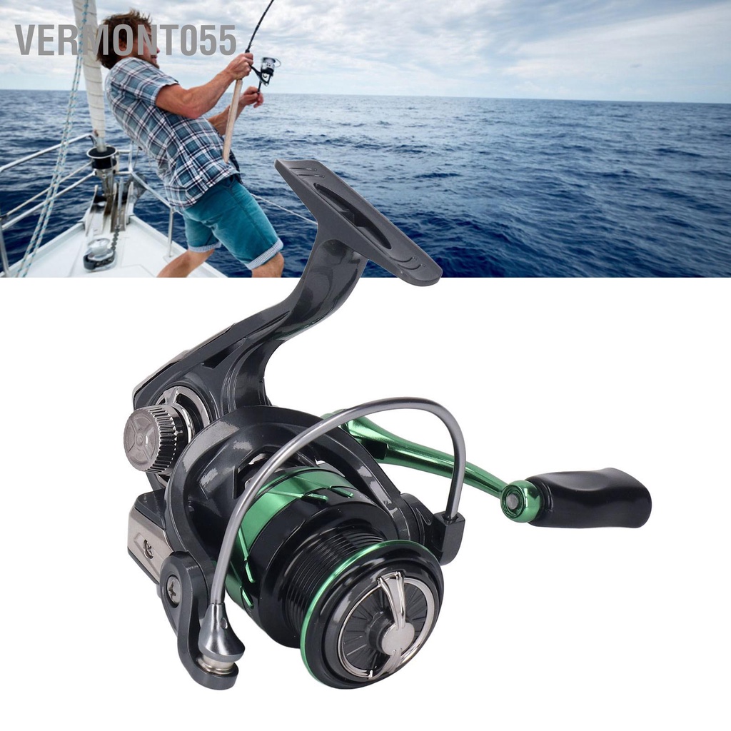 Có thể bán buôn Máy Câu Quay Nước Mặn 13+1 Thép Không Gỉ Chịu Lực Chống Thấm Tỷ Lệ Tốc Độ 5.2:1 Vermont055 Hàng giao ngay