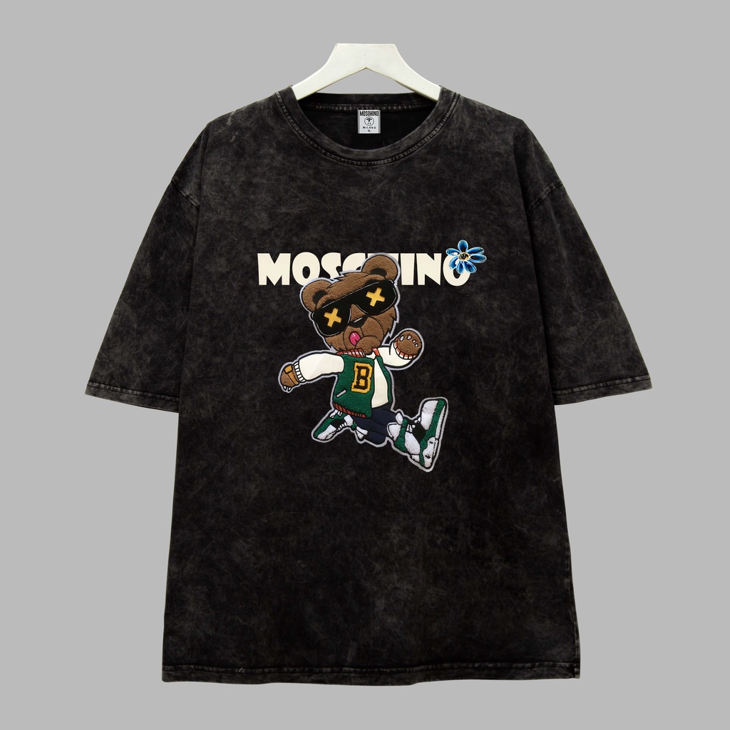 Áo thun GẤU  Dogo Store , Áo thun unisex nam nữ form rộng oversize chất liệu 100% Cotton