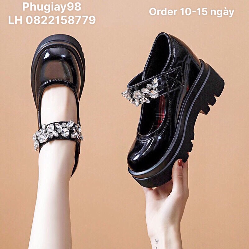 Giầy thời trang nữ đế độn nâng chiều cao 9cm cực chất và êm hàng cao cấp mới năm (Hàng ORDER ) kèm ảnh thật minh hoạ