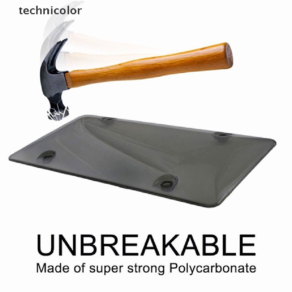 Technicolor d Khung Bảo Vệ Biển Số Xe Hơi Phẳng Màu Trong Suốt TYG