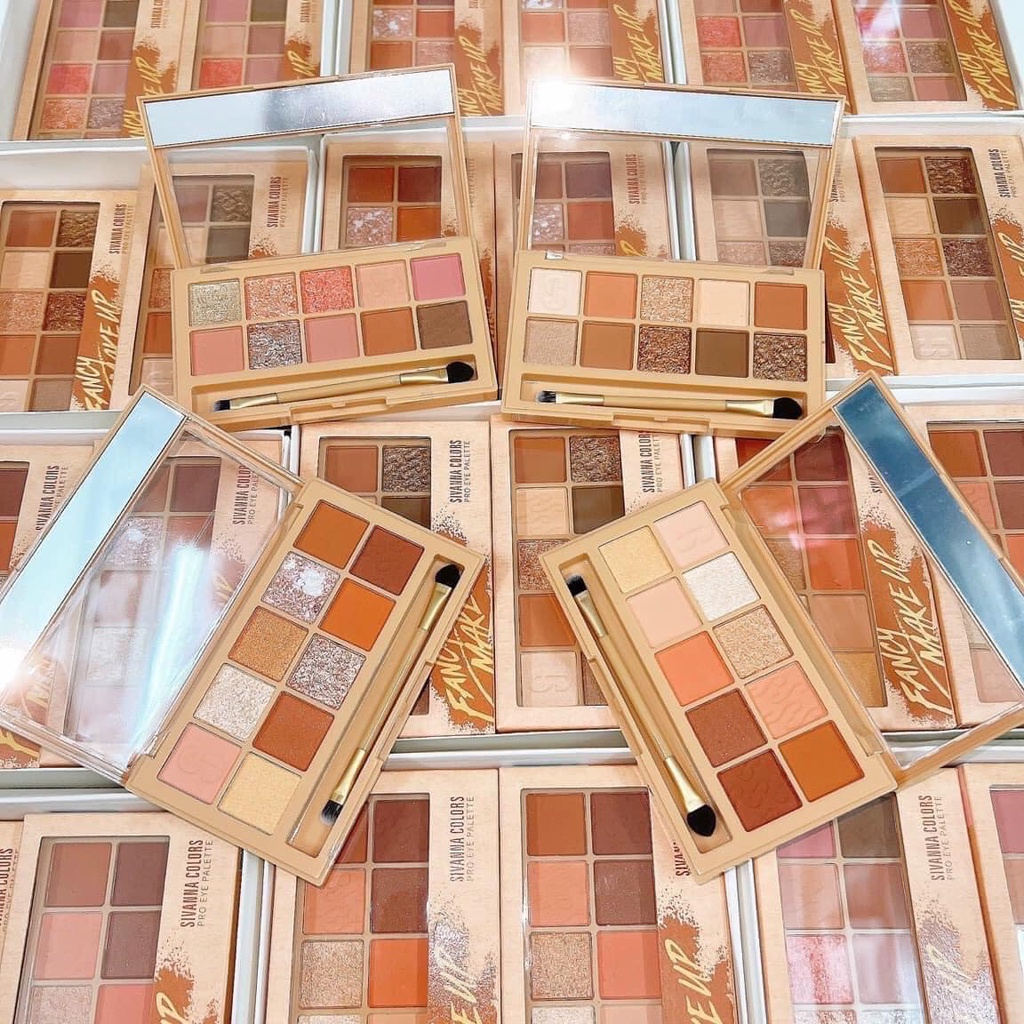 Bảng Phấn Mắt 10 Ô Sivanna Colors Fancy Peach Pro Eye HF180