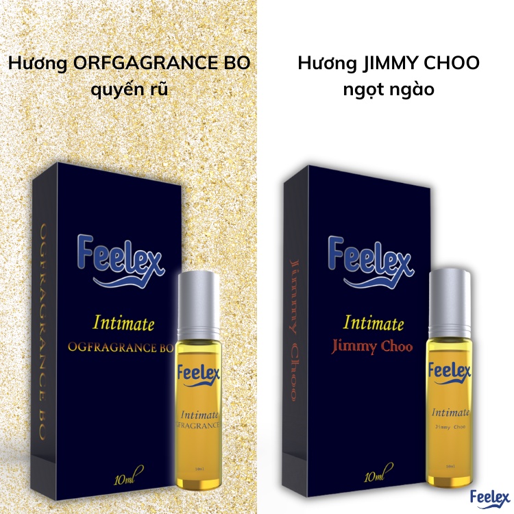 Nước hoa vùng kín nữ Feelex Intimate, khử mùi hiệu quả, lưu hương lâu - 10ml