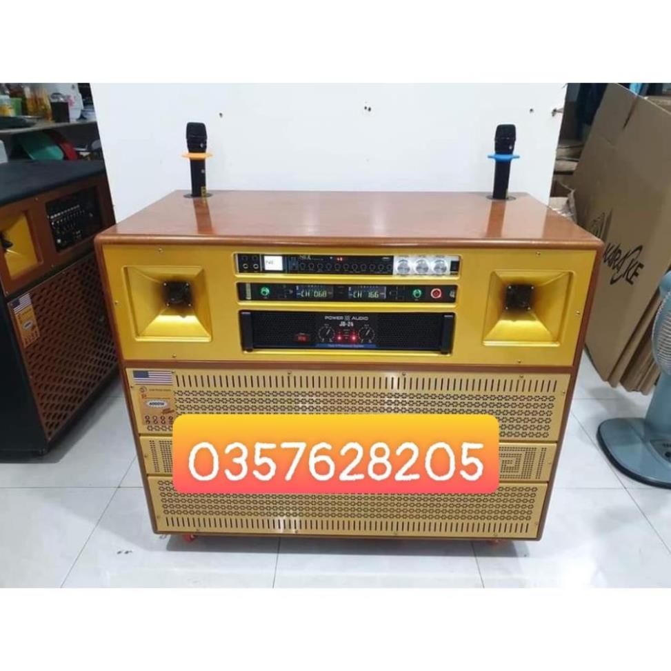 Thùng loa karaoke di động công suất lớn bass đôi 4 tấc JBL 1202 - Siêu phẩm loa kẹo kéo hát karaoke cực hay