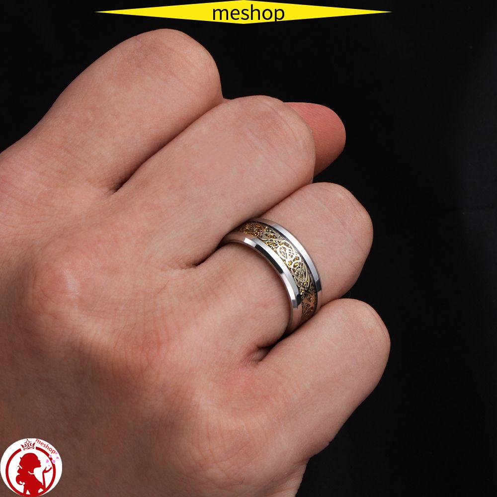 Nhẫn Đeo Tay Kiểu Dáng Thời Trang Cho Nam Và Nữ|Titan Rộng 8mm