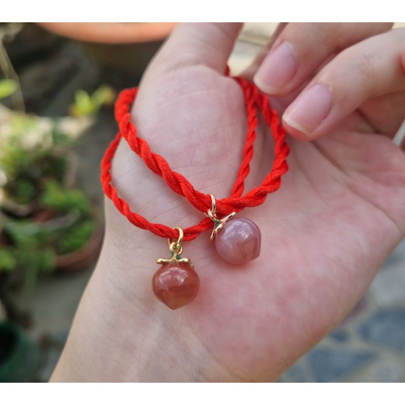 Charm quả đào mã não