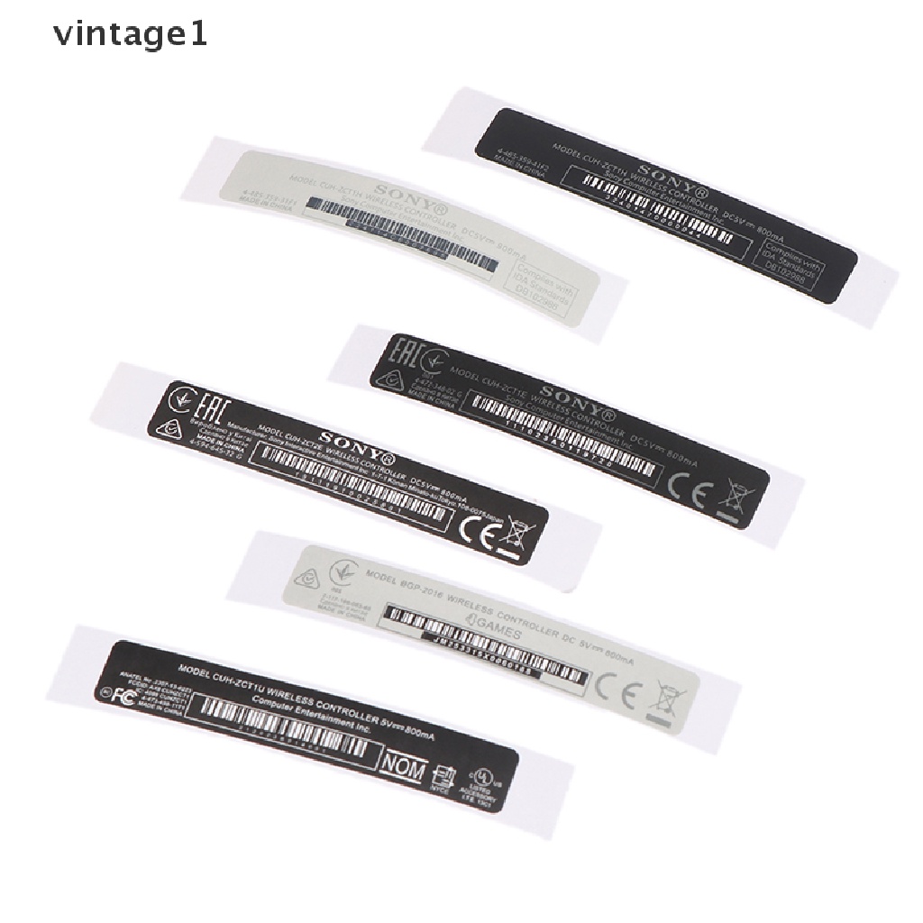 Set 1  5 Miếng Dán Hình Dán Mã Vạch Cho Tay Cầm Điều Khiển PS4