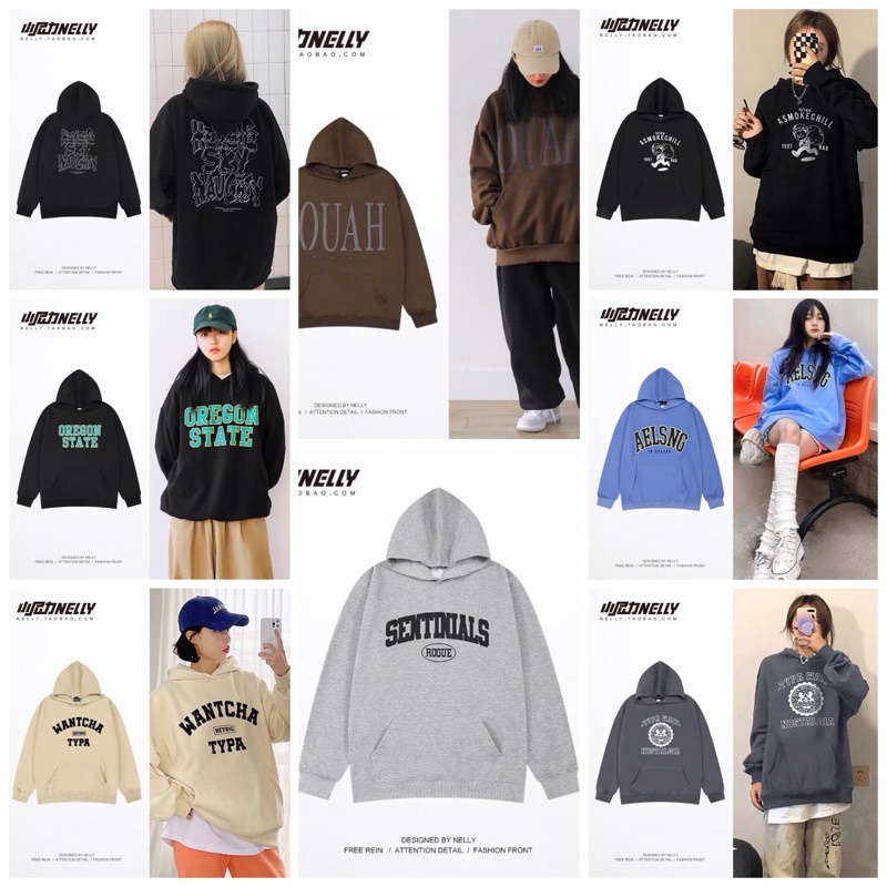 Áo hoodie và sweater nelly heybig sale (có sẵn) msl limited eight