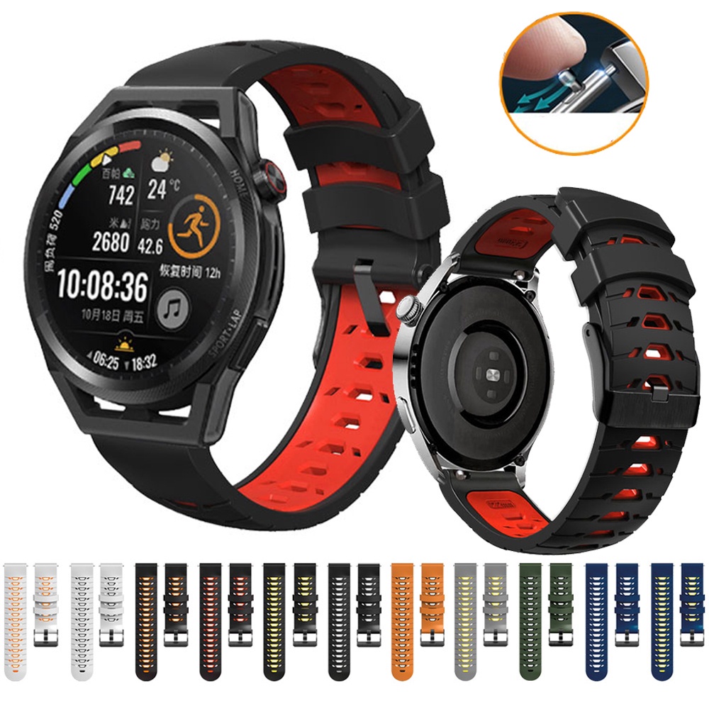 Dây Đeo Silicon 22mm 20mm Chống Nước Tháo Gỡ Nhanh Cho garmin forerunner 265 255 745 645 245 158 55 move