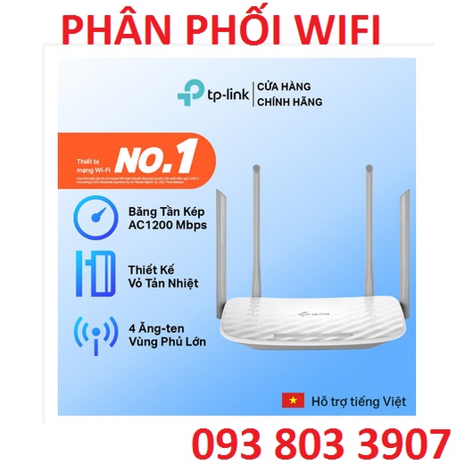 Bộ Phát Wifi TP-Link Archer C50 Chuẩn AC 1200Mbps - ĐẠI LÝ PHÁT WIFI SIÊU RẺ TPHCM