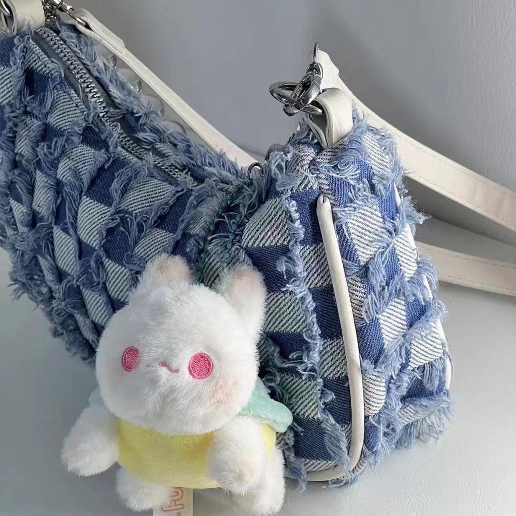 Móc Khóa Thú Nhồi Bông Hình Búp Bê Thỏ Rùa Cát Cùng Phong Cách Vibrato Thích Hợp Làm Quà Tặng Cho Học Sinh Cặp Đô