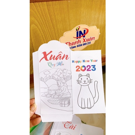 Lì xì in sẵn hoa