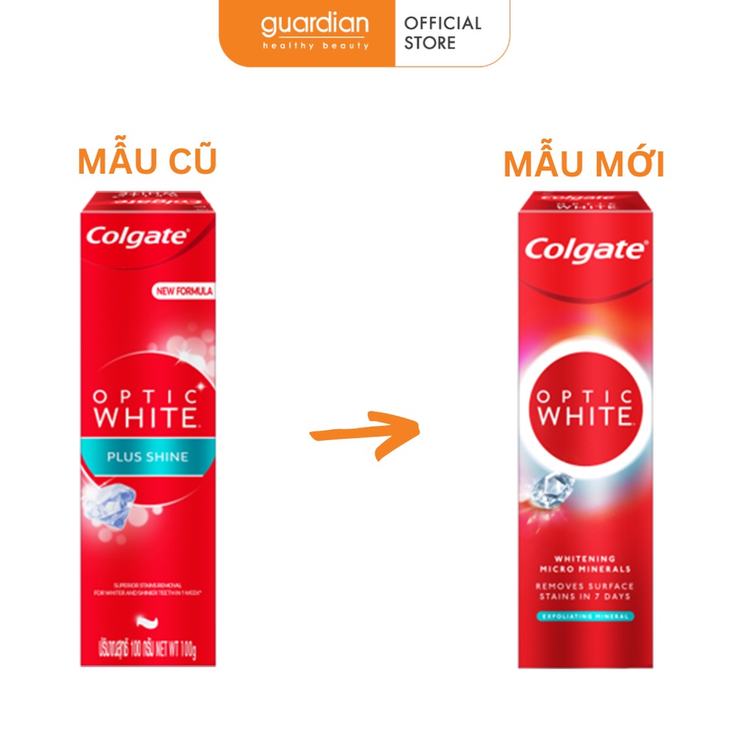 Kem Đánh Răng Làm Giúp Làm Sáng Răng Optic White Plus Shine Colgate 100Gr