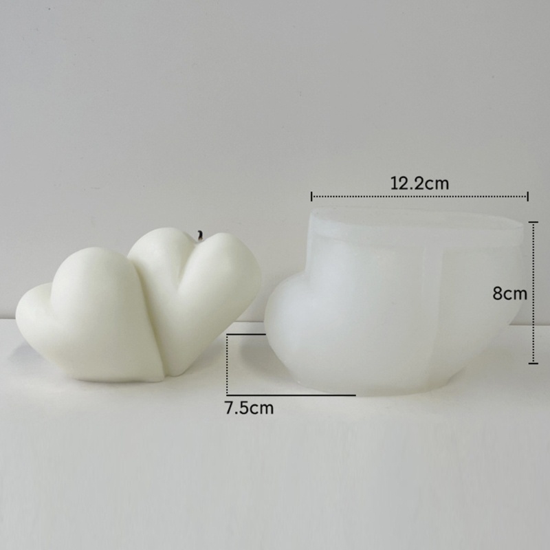 Khuôn Silicone Làm Nến 3D Hình Trụ DIY