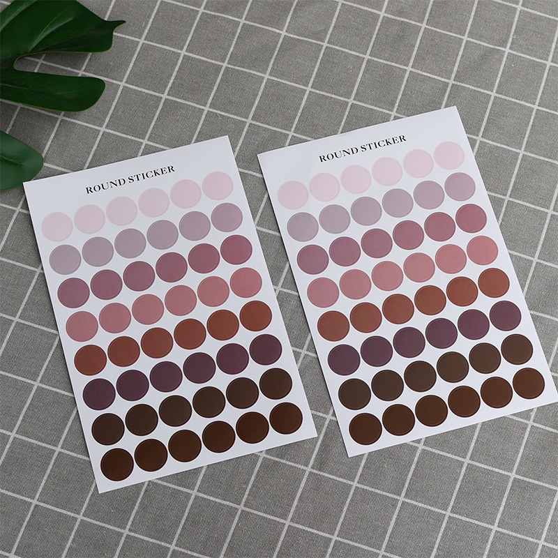[siêu rẻ] Sticker Chấm Tròn Trang Trí Sổ tay Sổ Kế Hoạch Planner Bullet Journal Nhãn Dán Hình Mặt Cười