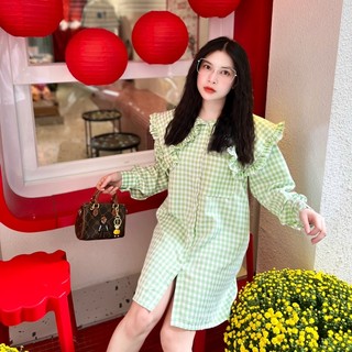 NHIPHANSTORE - Váy Sơmi Tay Dài Caro 🎉