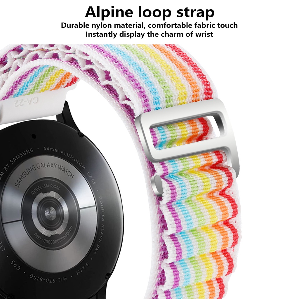 Dây Đeo nylon 20mm 22mm Thông Dụng Cho Đồng Hồ Samsung Galaxy watch 4 5 Pro 45mm 40mm 44mm amazfit GTR 47mm