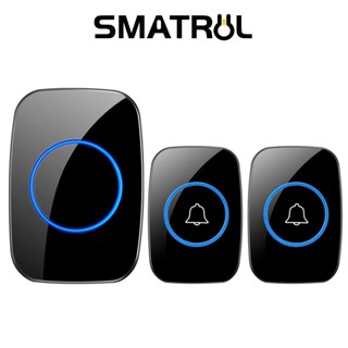 Chuông cửa thông minh không dây SMATRUL chống nước mẫu 2020 A10 300m phạm vi 60 loại âm nhạc