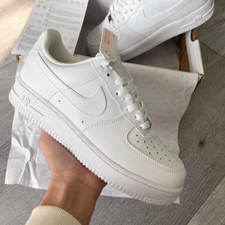 Giày_Nike Trắng , Giày_Nike Air Force 1 Trắng Cao Cấp Full Size Nam Nữ Hot Trend Full Box BILL *