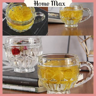Bộ 6 cốc thủy tinh có quai 180ml uống trà,uống cafe cao cấp ZB231