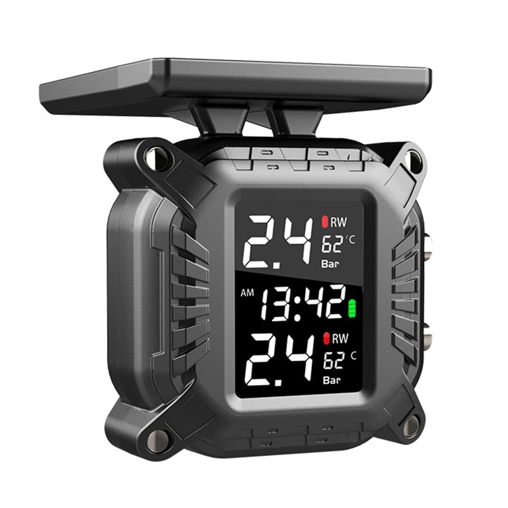 Hệ Thống Giám Sát Áp Suất Lốp Xe Máy Năng Lượng Mặt Trời Chống Nước Kèm 2 Cảm Biến