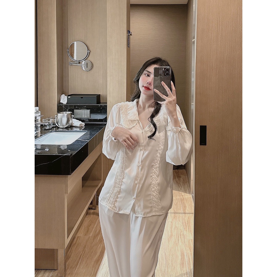 Đồ bộ nữ, đồ ngủ tiểu thử, pyjama nữ, pijama, chất liệu lụa latin mềm mịn, xưởng  may đo thiết kế