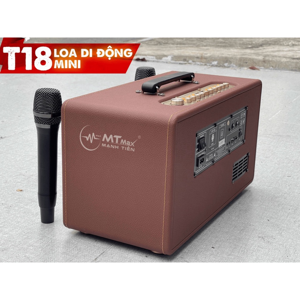 Loa bluetooth karaoke xách tay di động SGMAX T18 mini, nhỏ gọn âm thanh hay thiết  kế sang trọng...BH 12th