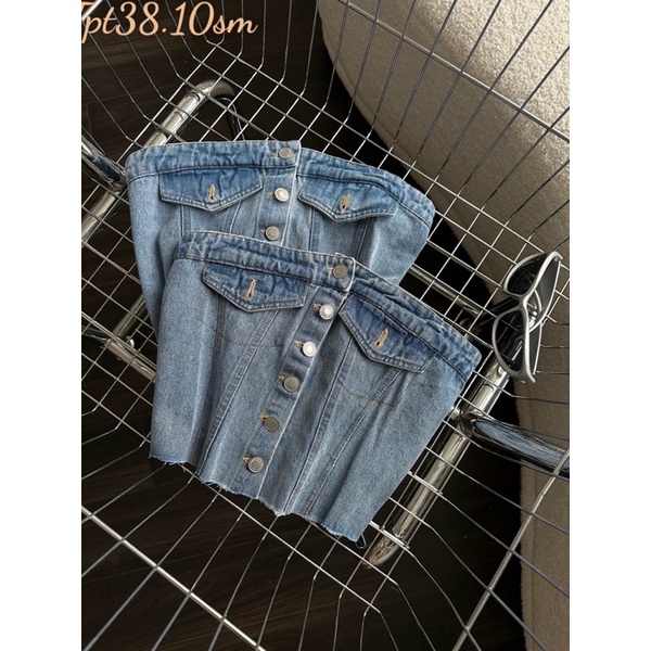 Áo Ống Đính Khuy Croptop