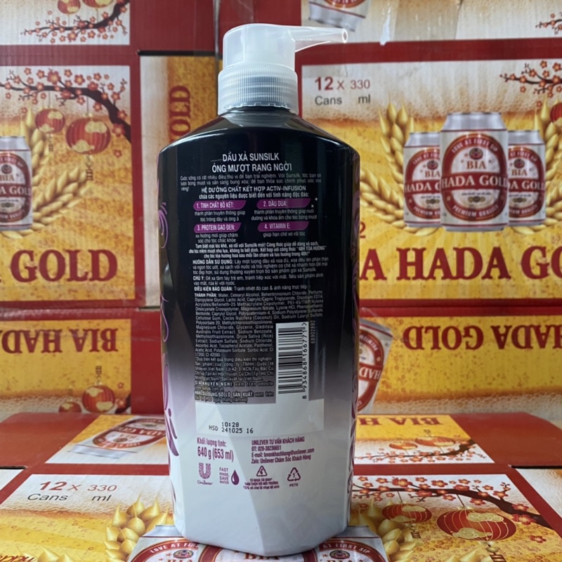 Dầu Gội sunsilk 900g Và Xả sunsilk 640g