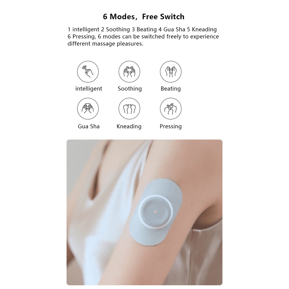 Youpin LF Leravan Miếng Dán Massage Toàn Thân Thư Giãn Cơ Bắp Chạy Điện Kèm Hộp Sạc