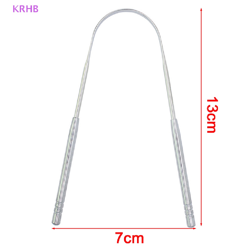 Dụng Cụ Cạo Lưỡi Chăm Sóc Răng Miệng Bằng Thép Không Gỉ Mới