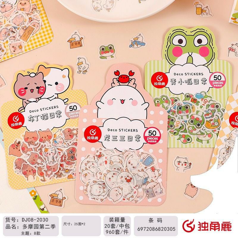 Set 50 hình dán,sticker siêu kute